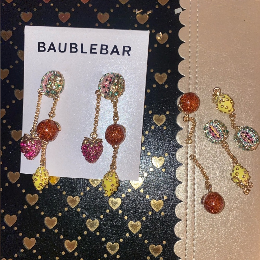 Baublebar fruit dangle earrings